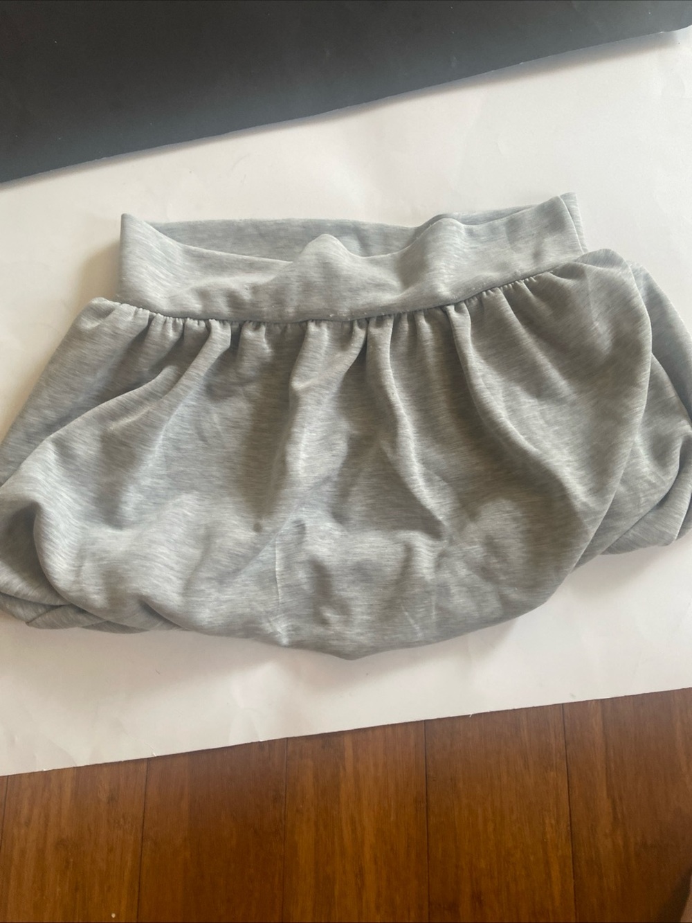 Women’s size Large Light Gray Bubble Skirt with Stretch Waistband